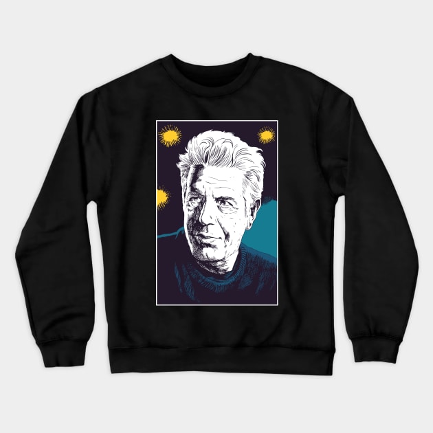 Anthony bourdain Crewneck Sweatshirt by Space Club